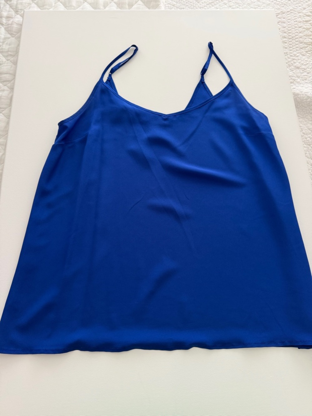 Old Navy Royal Blue Satin V-Neck Cami